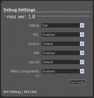 Config element used to change settings at run time
